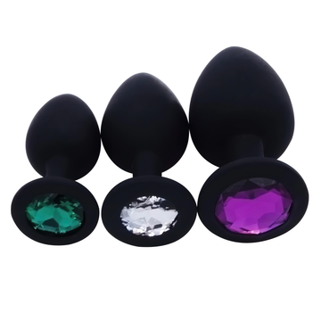 Crystal Butt Plug For Men And Women / Silicone Anal Plugs / Colorful Sex Toy Massager - EVE's SECRETS